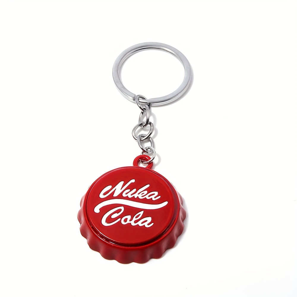 

1pc Letter Bottle Cover Key Chain For Men, Red Bottle Opener Keychain For Backpack