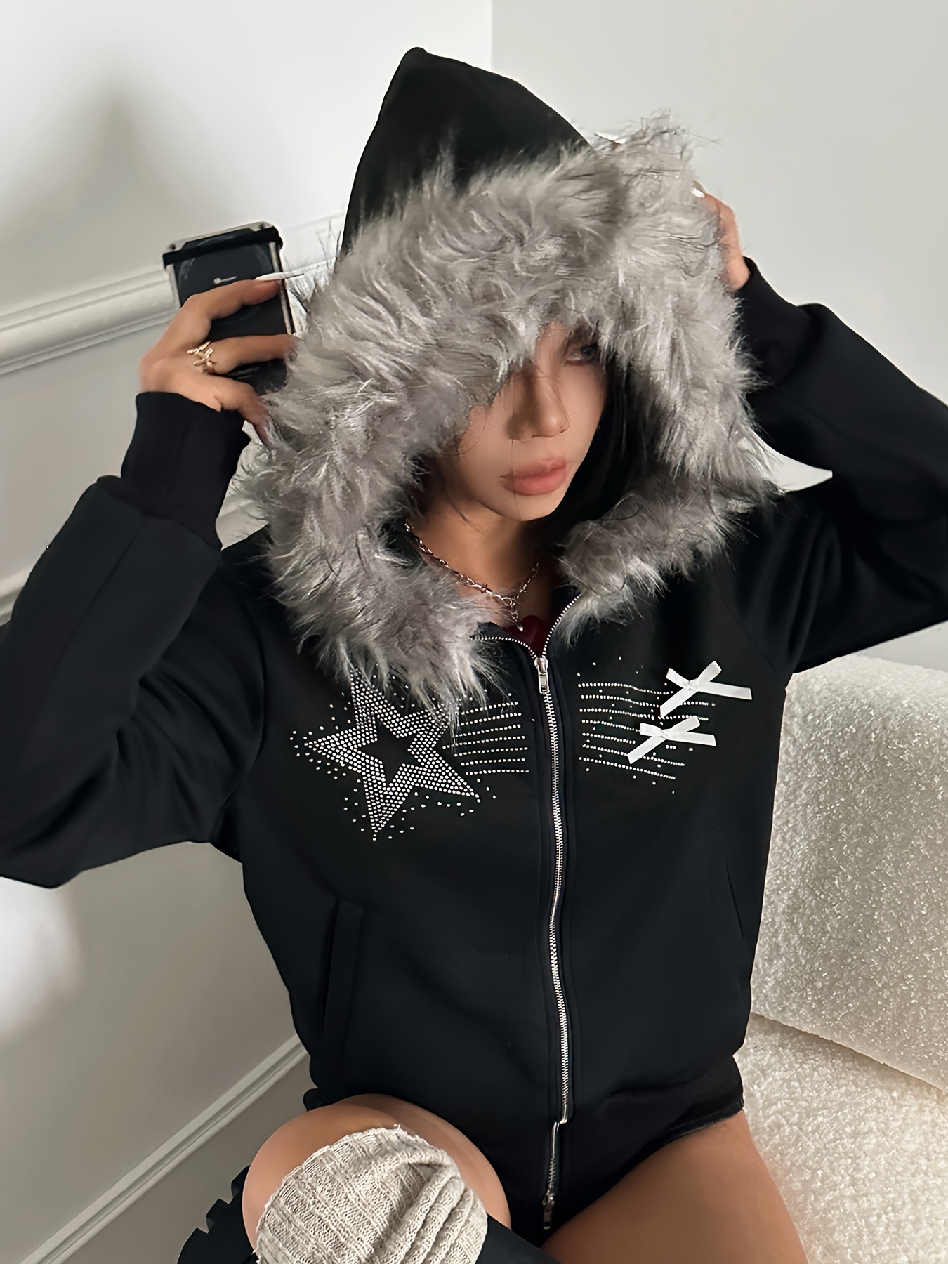 y2k 平成 archive note fur hoodie y2k 平成 archive note fur hoodie