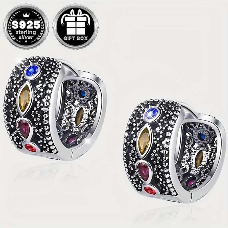 2pcs Women's Classic Retro Geometric Earrings