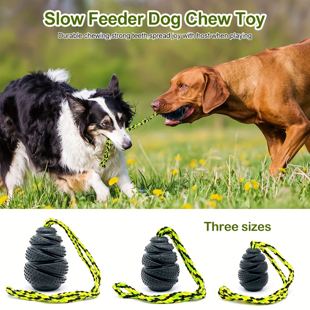 

1pcs Natural Rubber Non Toxic Dog Chew Toy, Treat Food Dispensing Dog Toys For Teeth Cleaning, Interactive Dog Toys For Puppy, Medium, Large Dogs