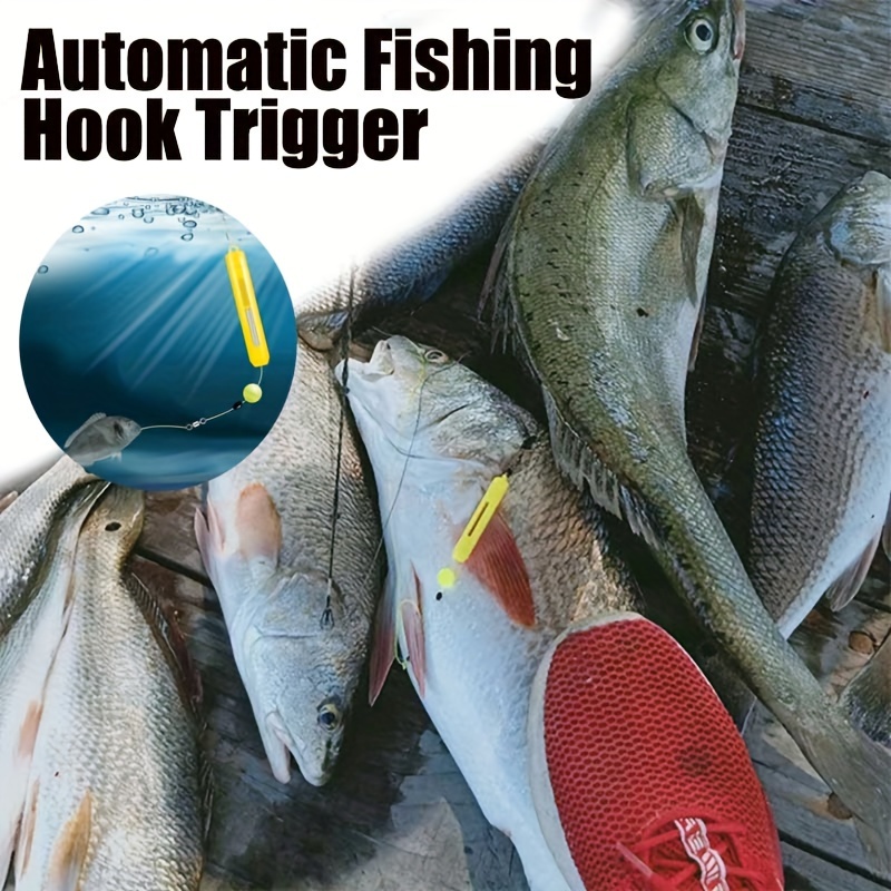 Automatic Fishing Hook Trigger Reusable Fishing Pole Fixing - Temu