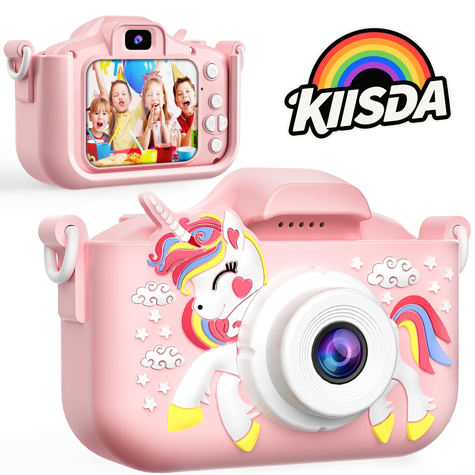 Image of Kiisda Kids Camera, 1080p Hd, 48mp, Video Shooting, 5 Games, Kids Birthday Gift, Kids Christmas And Halloween Birthday Gift, Kids Birthday Gift