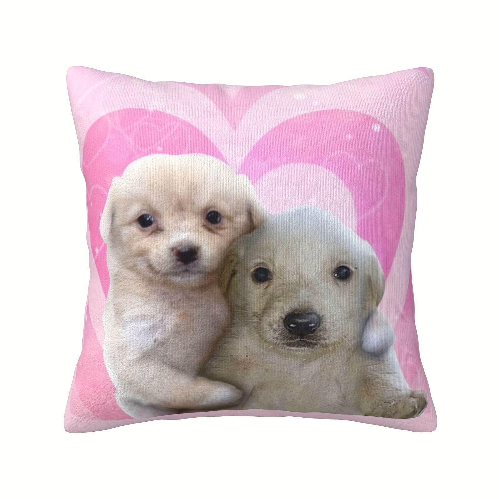 

Charming Jotchua & His Brother 18x18" Plush Pillow Cover - Soft, Single-sided Print For Sofa, Living Room, Bedroom Decor - Zip Closure, Hand Washable