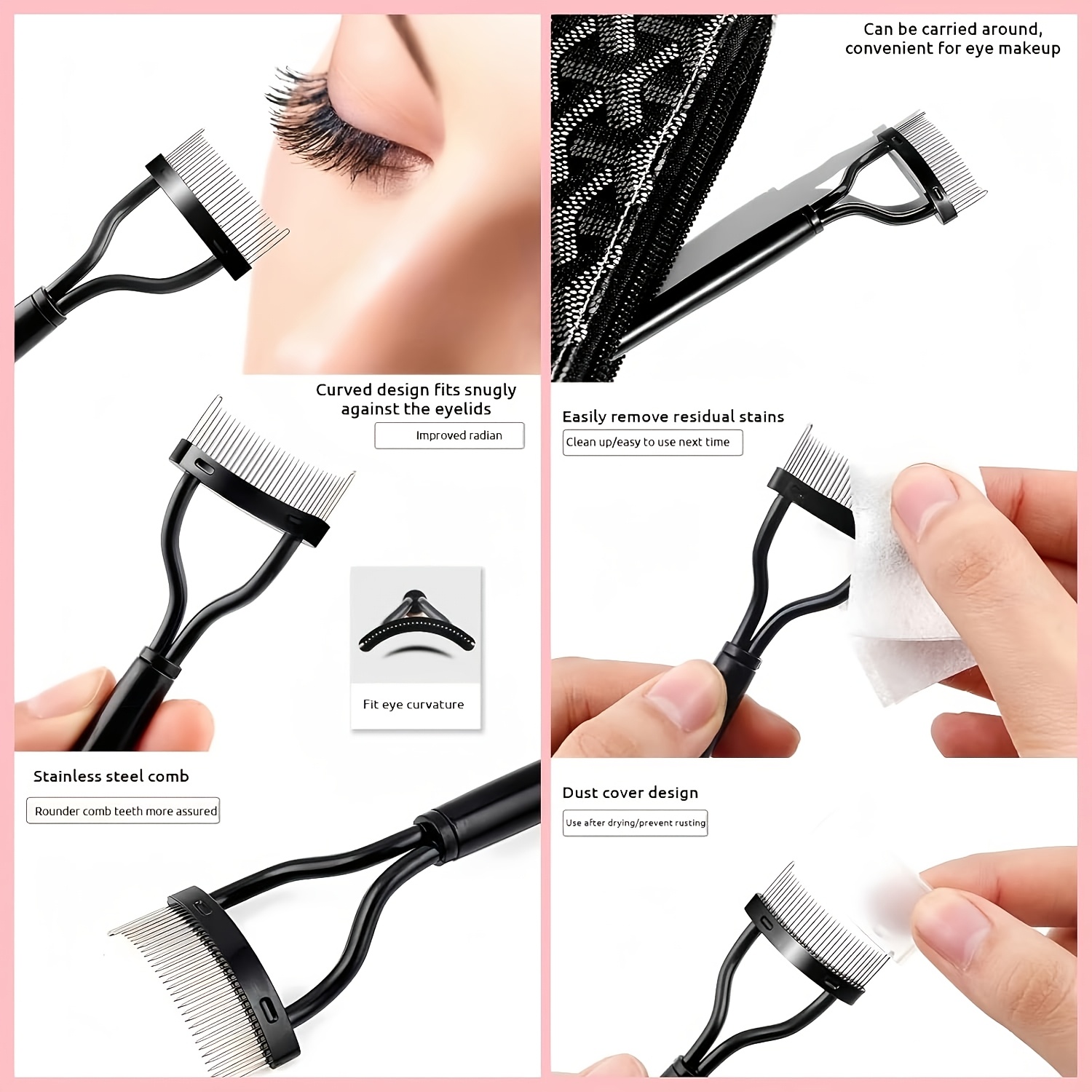 21pcs Eyelash Curler and Makeup Tool Set