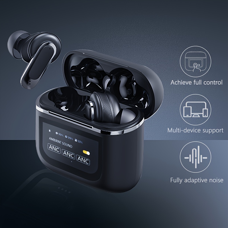 v8 auriculares inalámbricos pantalla color inteligente Temu Mexico