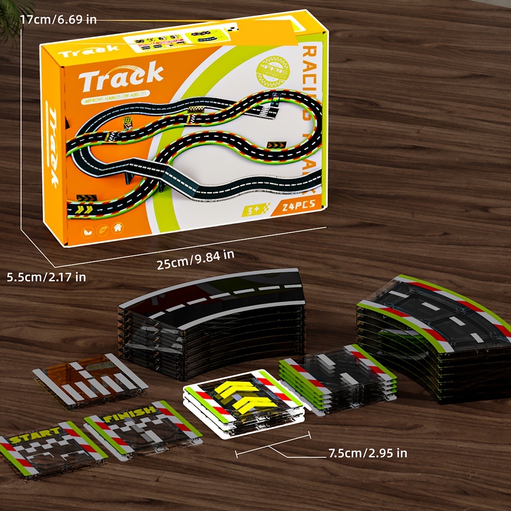 Magnetic Tiles Road Set – STEM Racing Track Expansion Pack For Kids 3+, Building Toys With Road Signs
