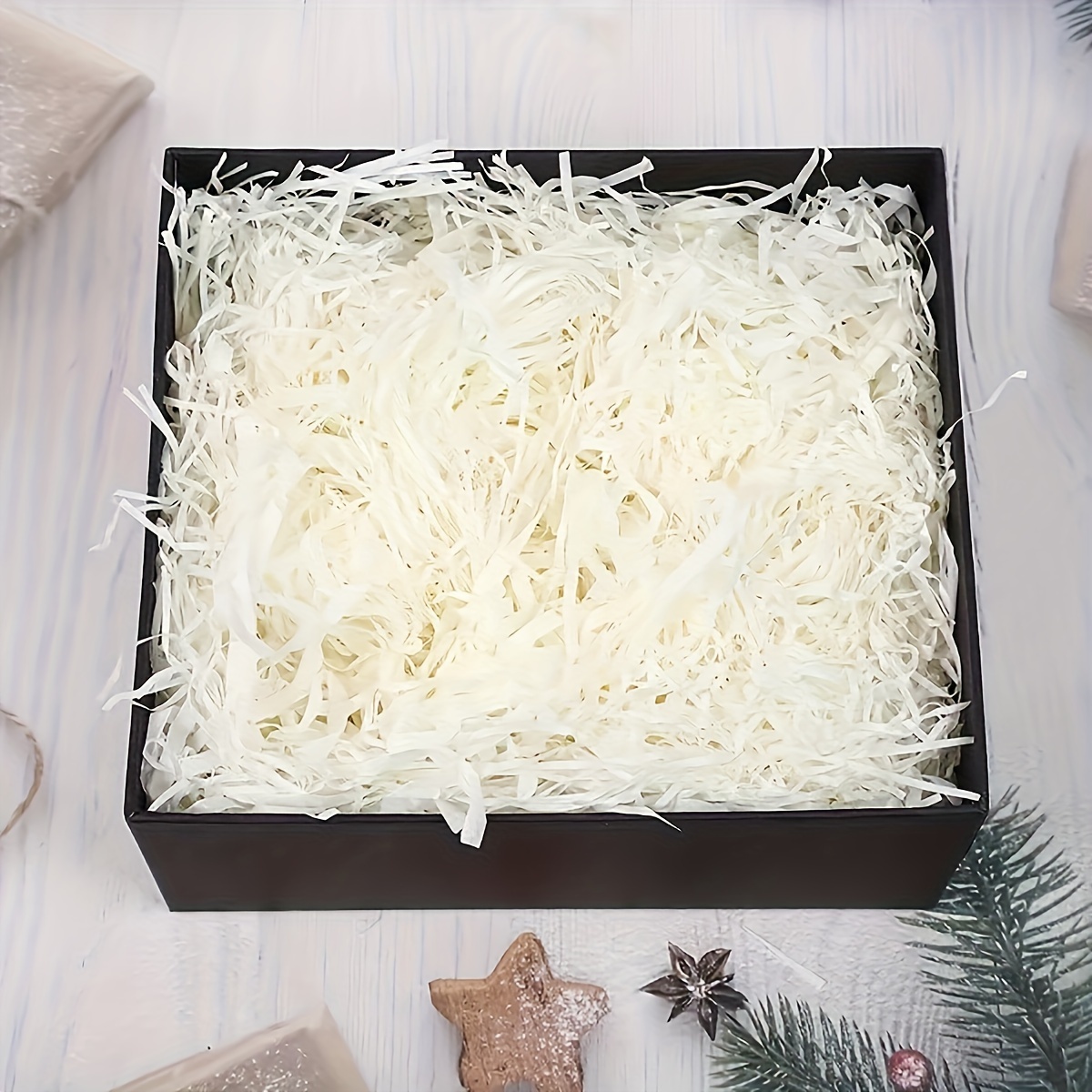 200g Pack Rainbow Paper Shredded Filler - Recycled Decorative Nylon Yarn for Gift Baskets, Box Stuffing, Crafts & Party Supplies, Mixed Colors, Durable & Versatile, Craft Supplies, Vibrant Colors, Craft Enthusiasts