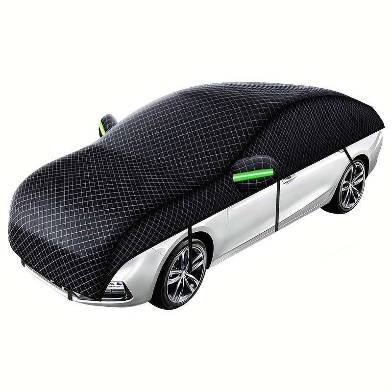 TEMU Heavy-duty Car Cover With, Windproof & - Thickened Insulation For /cold, /snowproof Full Coverage Tarp For, Trucks, Suvs, (fits Most Vehicles)