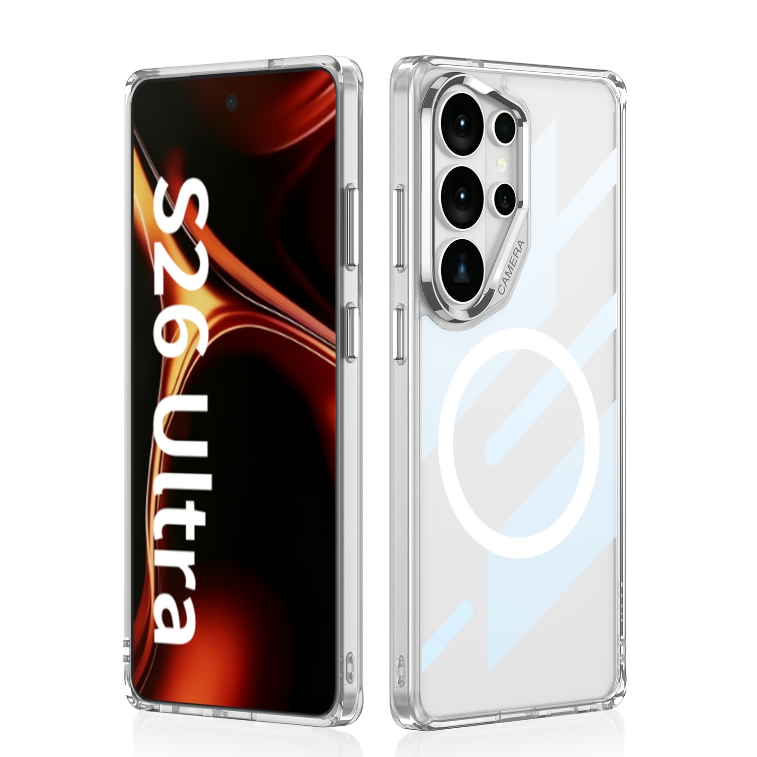TEMU Phone Case: Phone Case Suitable For Galaxy S26 Ultra: Transparent, Anti-drop, Comfortable To Hold, Full-body Protection, With Magnetic Ring,