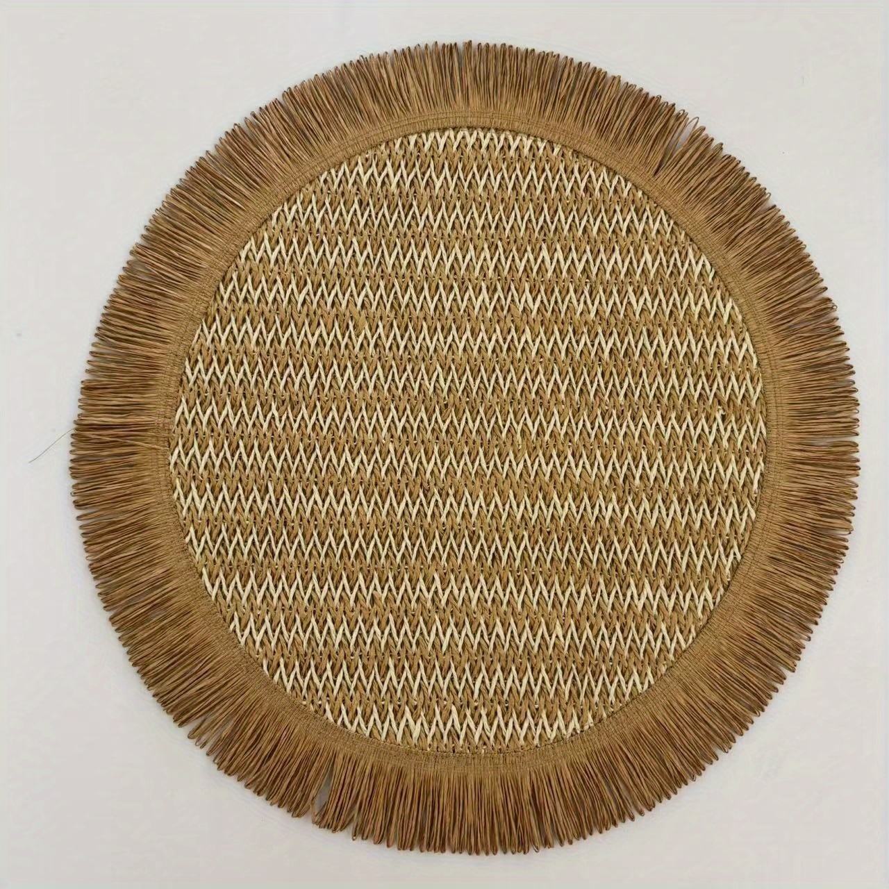 TEMU 2025 New Style Paper Color-block Round Western-style Dining Table Placemat, Table Runner, Long Strip Tablecloth, Paper Coaster, Decorative Mat,