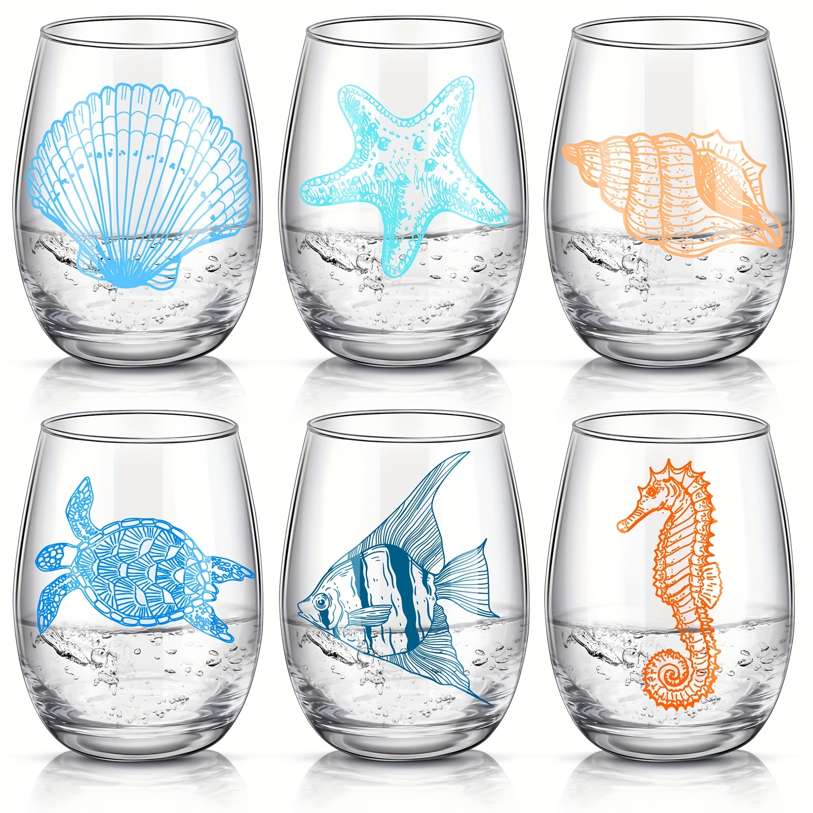 18 ounce luminarc stemless wine glasses Nautilus 18oz Stemless Wine Tumbler Glass main image 0