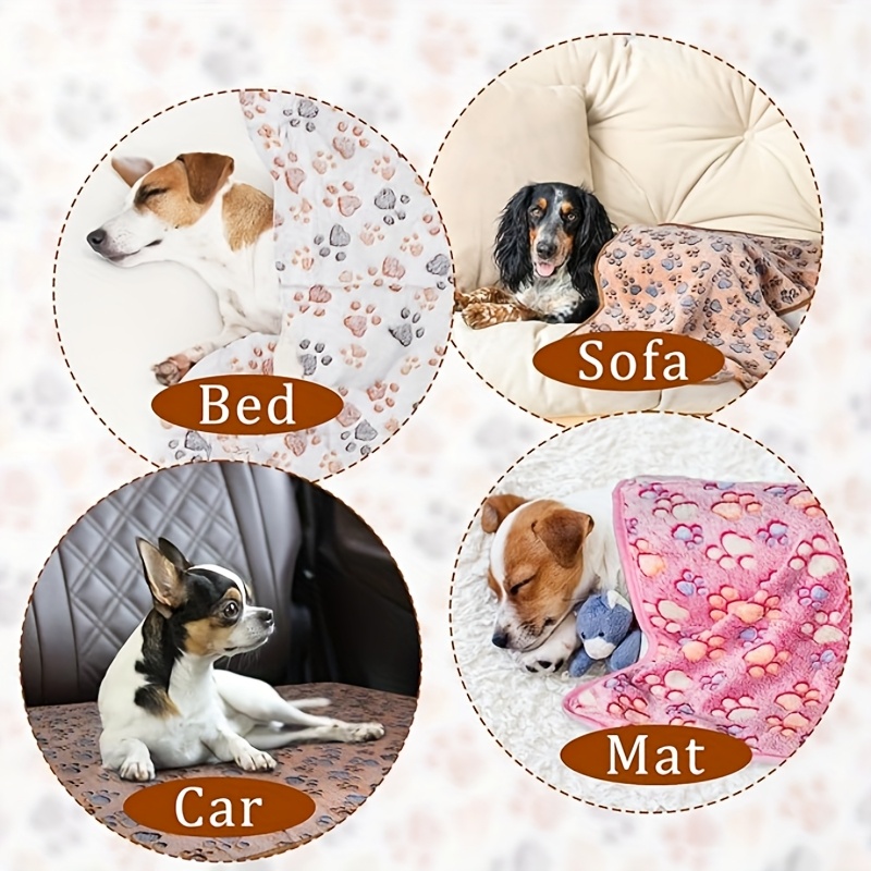 1/3pcs dog fleece Washable blanket-pet cheap blanket-paw blankets for indoor cats-kitten&puppy essentials-small throw blankets-dog towel-for Large Medium Small dogs-for couch&crate&bed-for Rabbit, Hamster, Guinea-cage liner-stuff-accessories-gifts