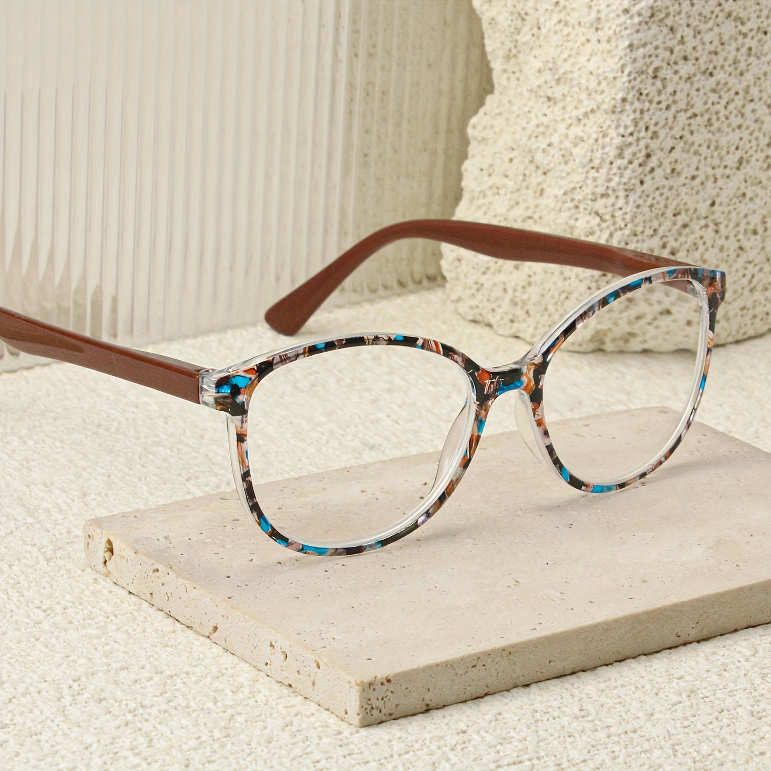 Classic Versatile Reading Glasses with Retro Patterned Frames