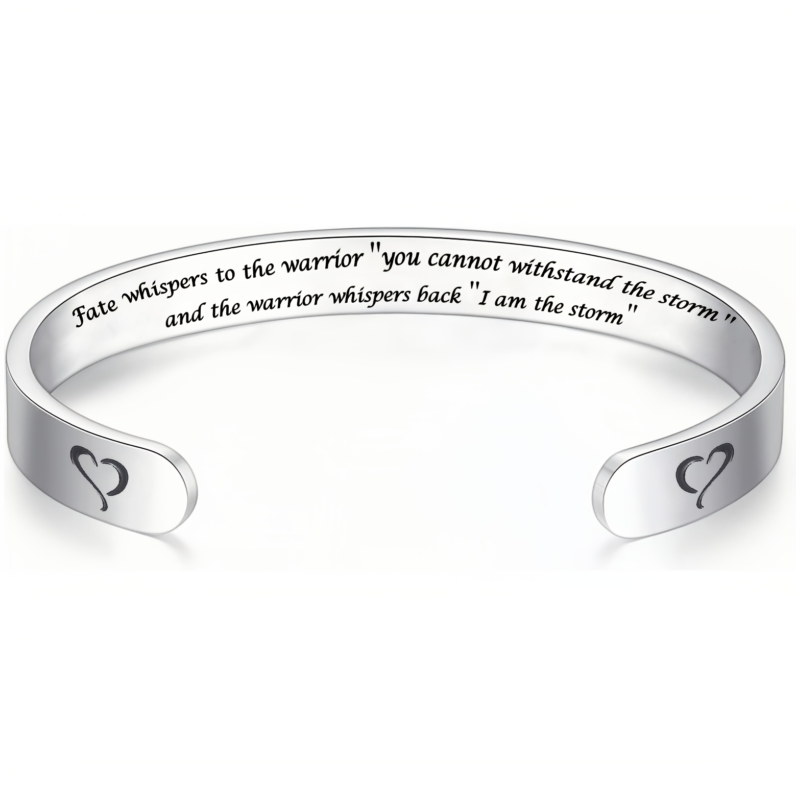 TEMU 1pc Inspirational Bracelet For Him Her, Gifts For Men Women Birthday Christmas, 304 Stainless Steel Bracelets