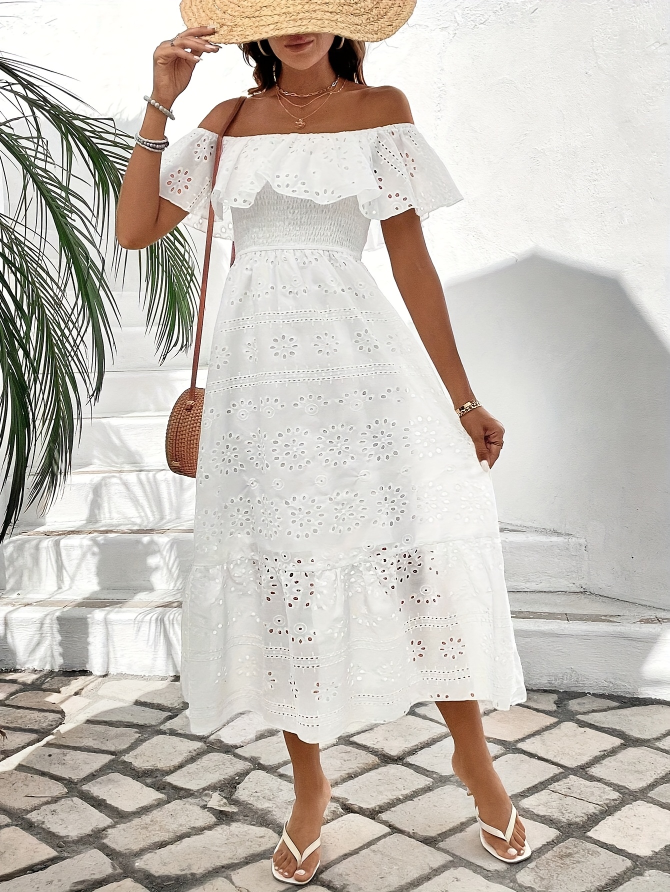 chinese dress ladies Ivory Lace Trim Casual Dress -| Cottagecore Summer Outfit Beige(Pre-Sale 25days) / Xs