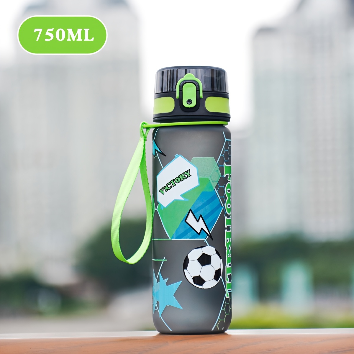 Image of Large Capacity Sports Water Bottle - 1000ml/750ml, 3d Textured Design For Gym, Running & Cycling - Pvc-free, High-quality Pc Material, Outdoor Bike Rides, Pvc-free