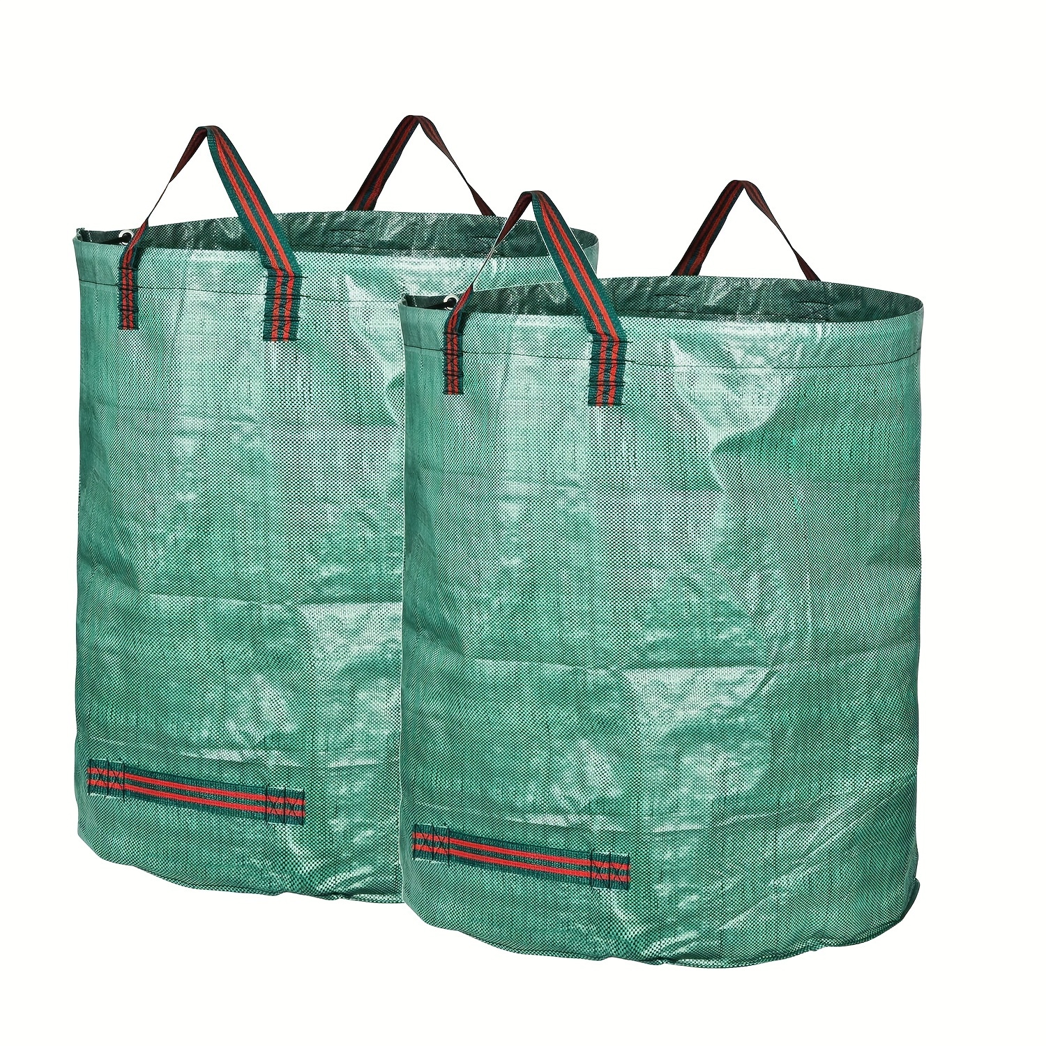 

2-pack 72 Gallon Garden Waste Bags - Durable Pp Yard Debris Tote With Reinforced Handles For Lawn, Leaves, And Outdoor Use - Heavy Duty Reusable Bin For Garden Accessory Storage