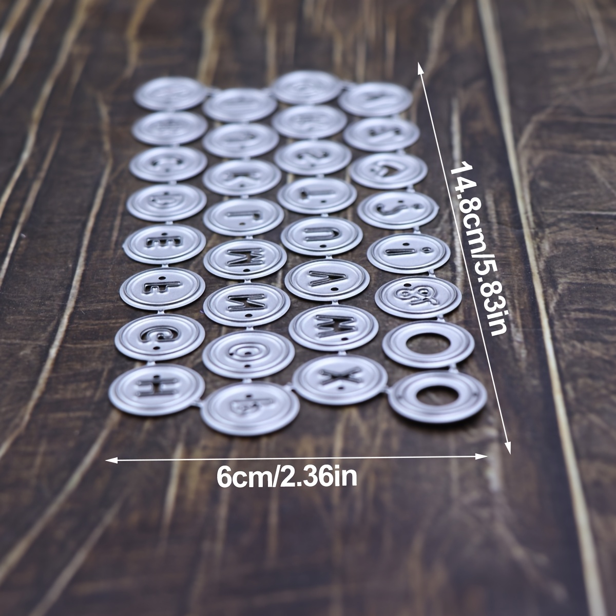 Image of New Arrivals Alphabets Round-shaped Metal Die Cuts For Scrapbooking, Letter Die Cutting For Card Making And Photo Album, Diy Handmade Paper Crafts
