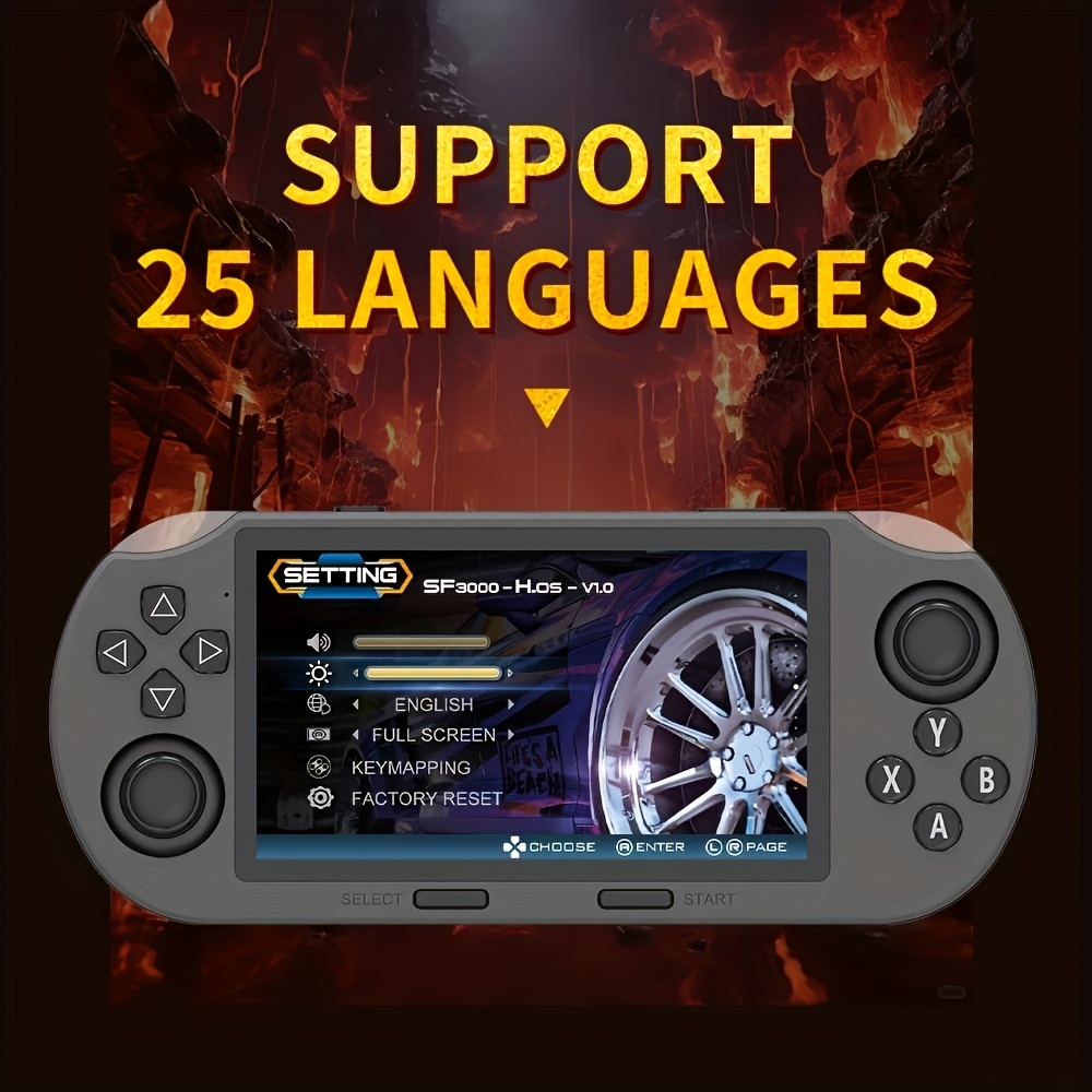 SF3000 Portable Handheld Gaming Device with IPS Display