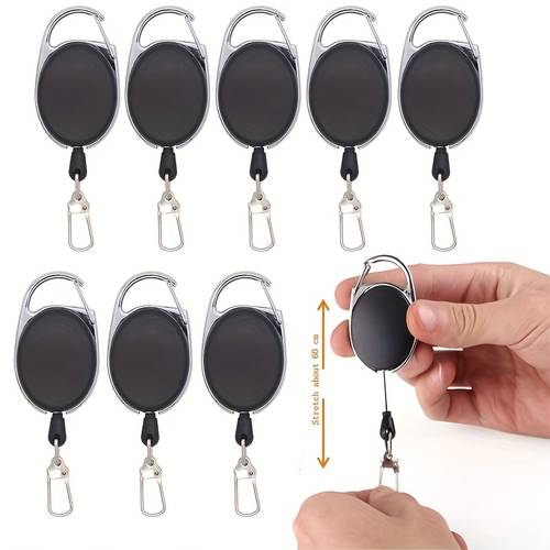 4pcs retriever durable rope badge reel lanyard fishing rod tether accessory portable anti loss fishing tool