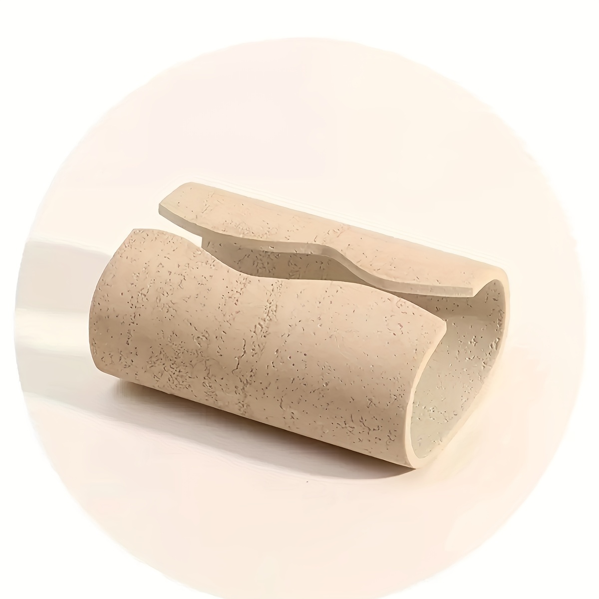 1pc handmade   tissue box holder dual compartment   decor for living room bedroom hotel indoor outdoor use no electricity needed bedroom accessory natural stone look sophisticated decor dualcompartment design     Product details 4