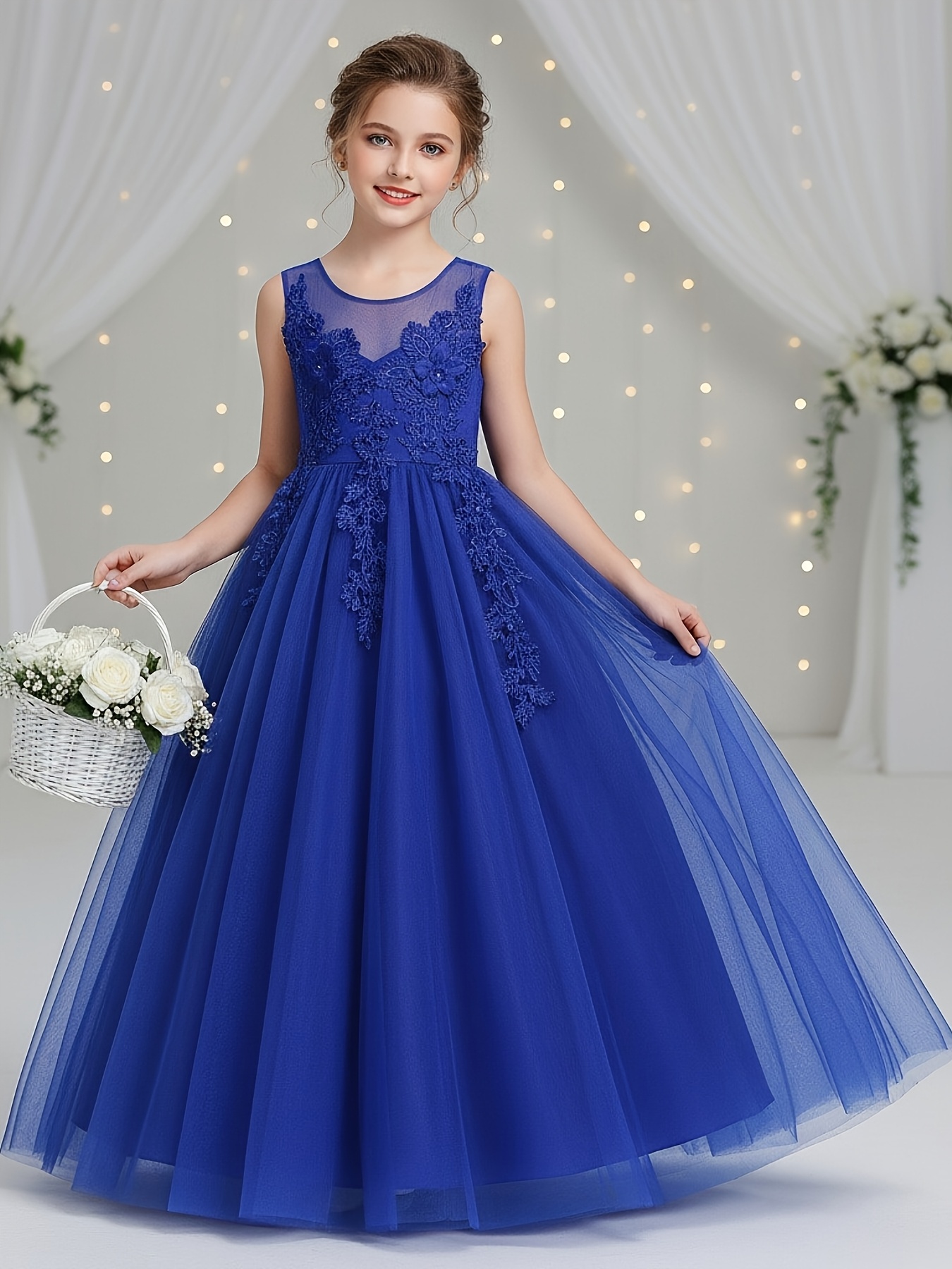 * Trade Children's Formal Dress * Princess Dress, Sleeveless Long Dress for  Girls' Birthday Party Evening Wear