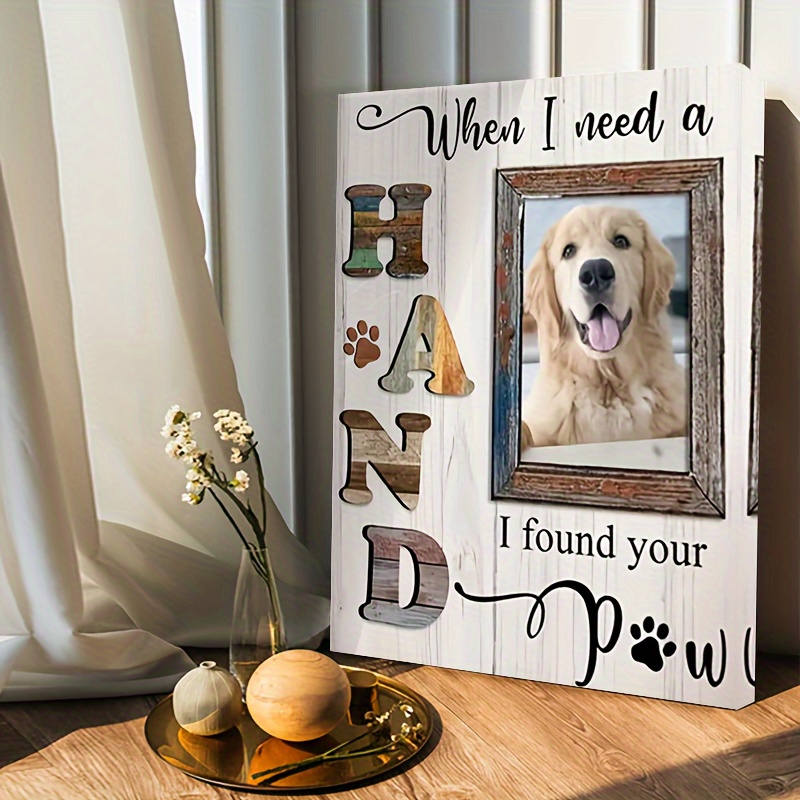 Personalized Dog Memorial Wood Wall Art Custom Photo Frame Temu Canada