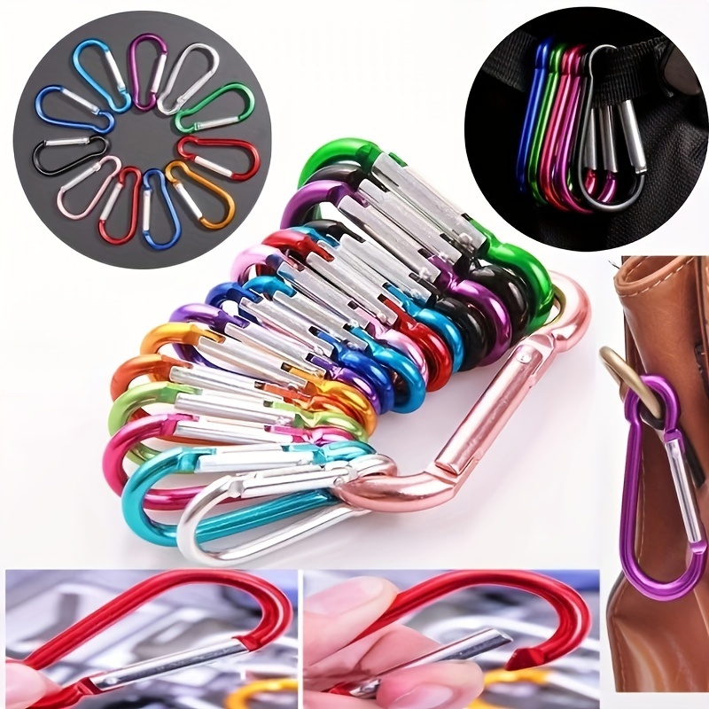 

20pcs Sturdy Alloy Hooks, Durable Buckle Interfaces, Suitable For Drifting Camping, Hiking, And Mountain Fishing