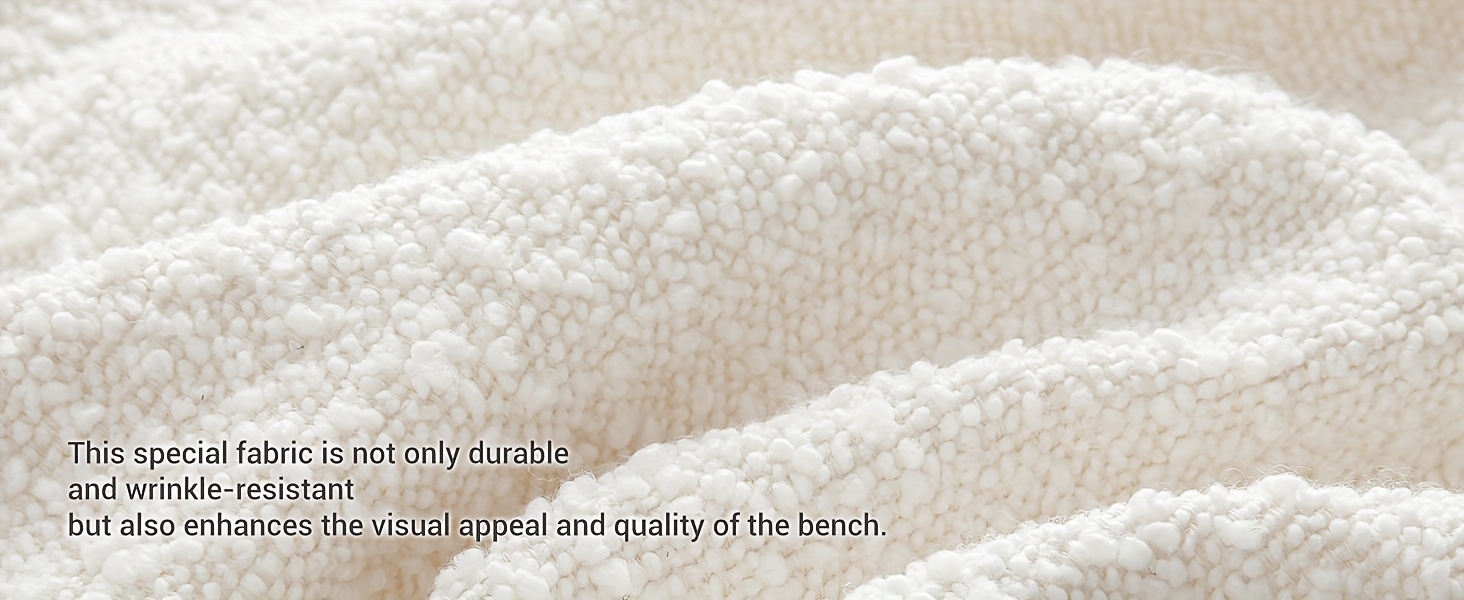 Storage Ottoman Bench 49.2 Inch Upholstered Fabric Storage Bench for Bedroom End of Bed Aesthetic Large Oval Storage Ottoman for Living Room Entryway