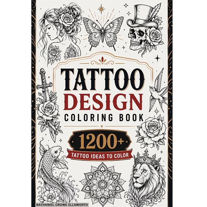 TEMU Tattoo Design Book: Original And Modern Tattoo Designs To Inspire Real Tattoo Artists, Professionals, And Amateurs