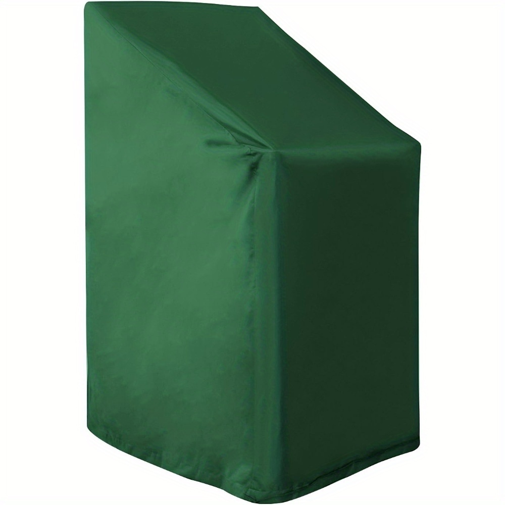 Image of 1pc Outdoor Furniture Protective Cover, Stackable Chair Protective Cover, Garden Furniture Cover, Pe, Durable, , Multi-functional, Ideal Protective Cover For Garden Tables, Rattan Furniture, Etc