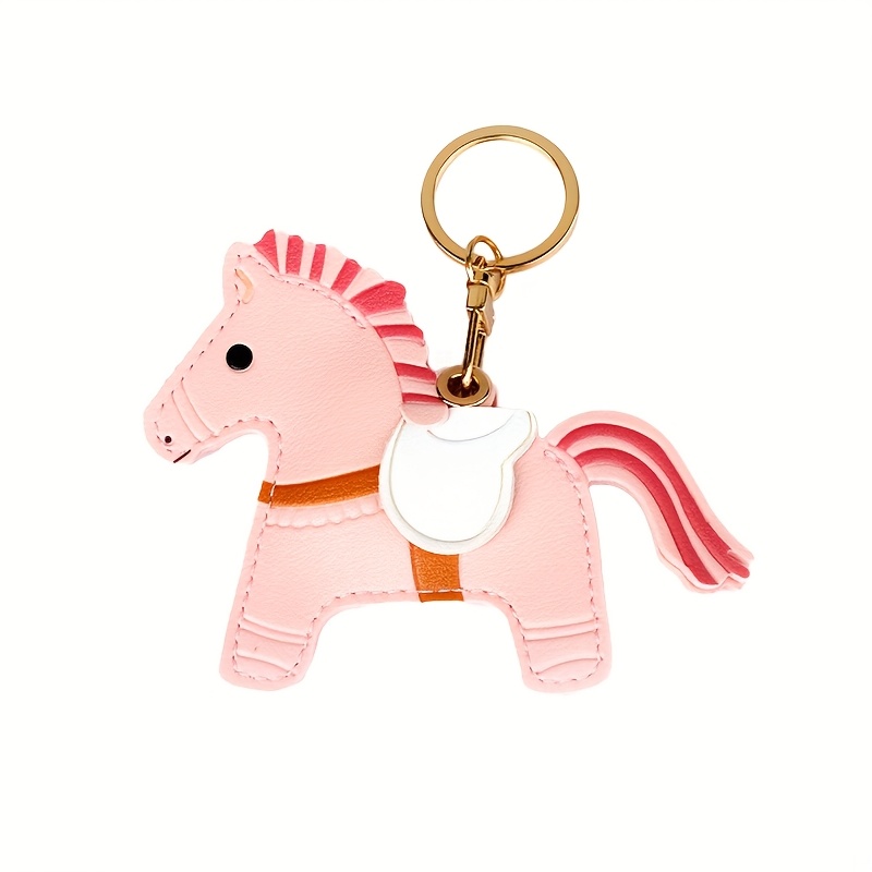 Image of 1pc Airtag Key Chain, Faux Leather Key Fob Holder, Compatible With Airtag, Durable Scratch-resistant, With Key Ring, For Wallet, Keys, Bag, Pet, Ideal Gift For Women