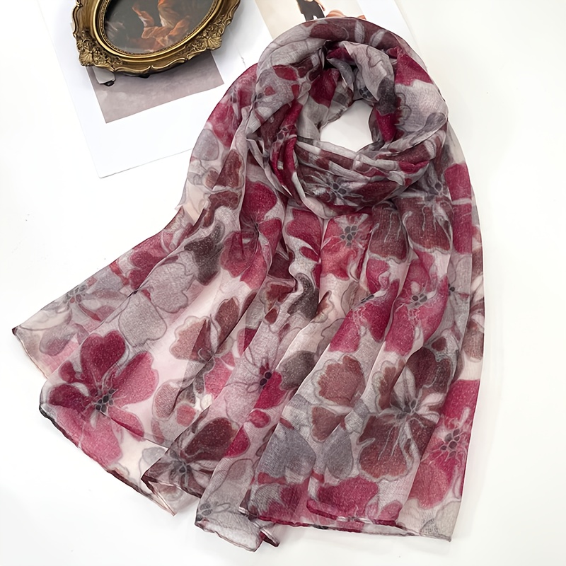 TEMU Scarf | Lightweight, Soft Tones For Street, Travel, And Work, Ideal For Spring/summer, Versatile As Neck Accessory, Hairband, Or Bag Decor