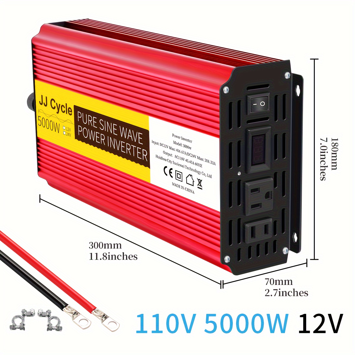 Инвертор преобразователь напряжения Power Inverter 12-220V, 5000W