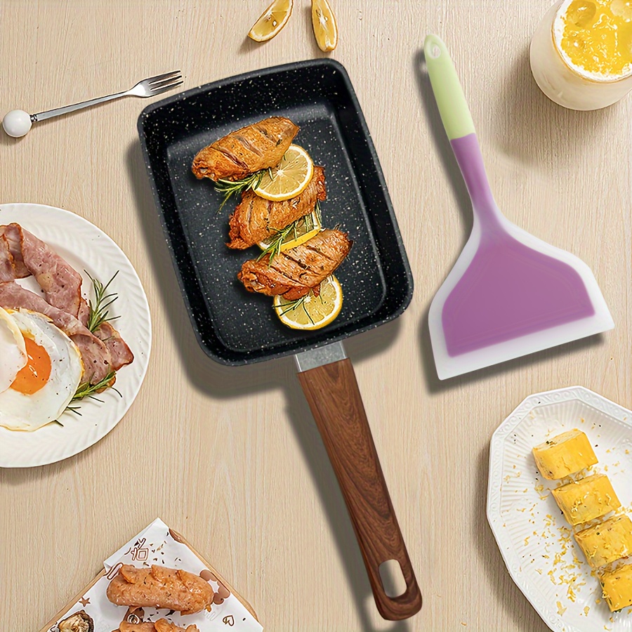 1pc Pan With Kitchen Spatula, Cooking Utensils Frying Pan Set Japanese Cooking Pot Frying Pan
