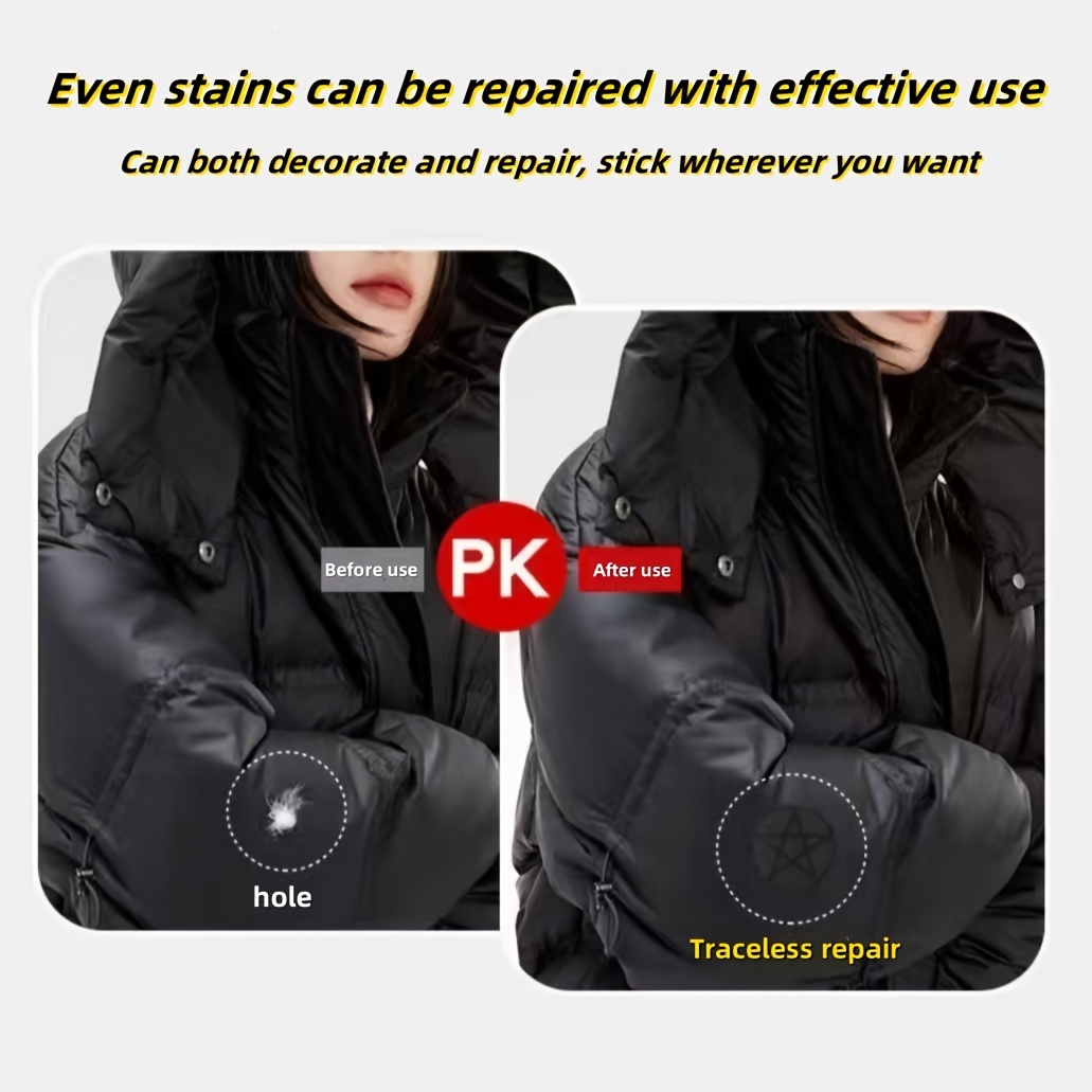 reparatur patches daunenjacke reparatur set schwarz