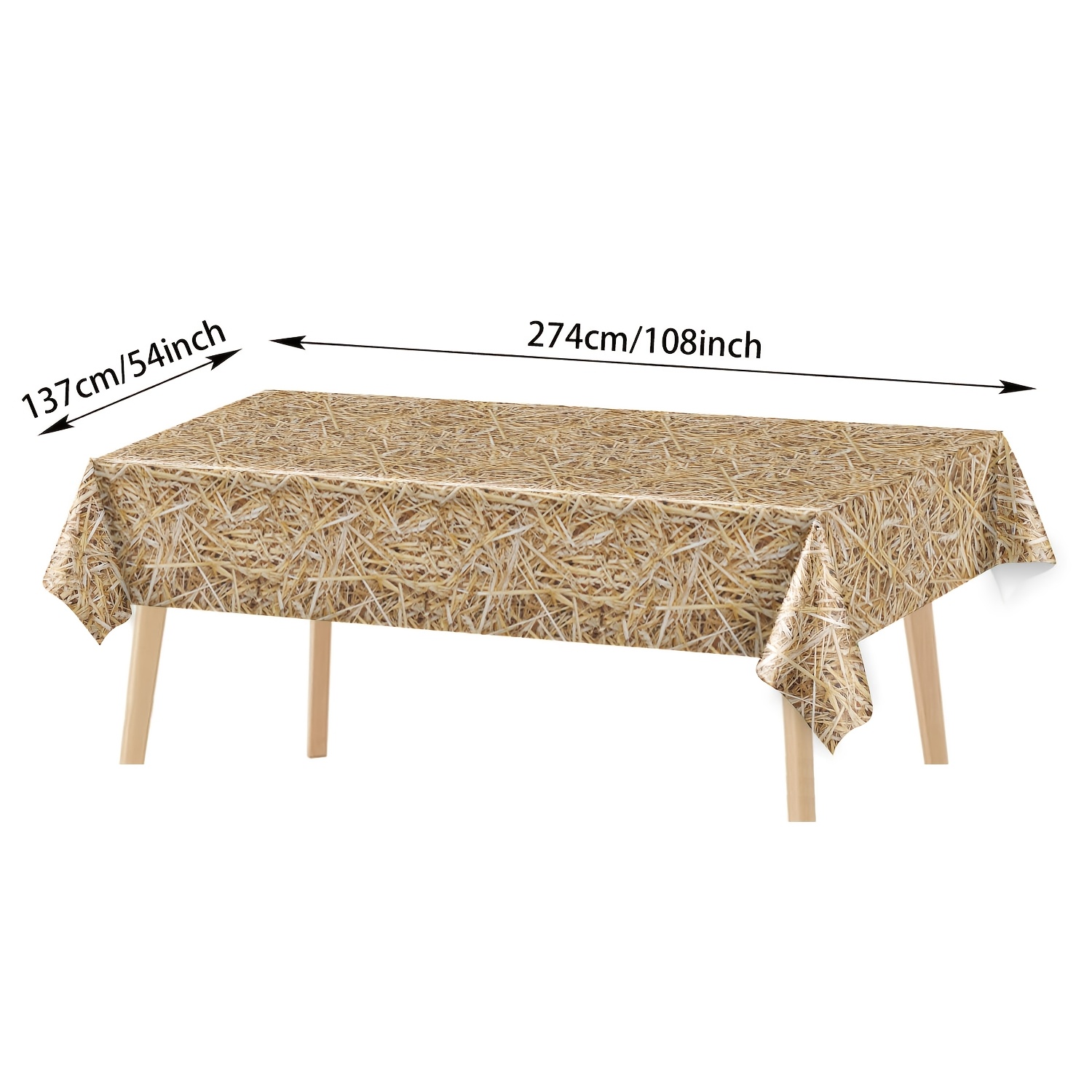 TEMU Tovaglia da 1 pezzo in paglia stile cowboy western, decorazioni per matrimoni, decorazione , arredo da giardino per esterni, arredo per esterni,