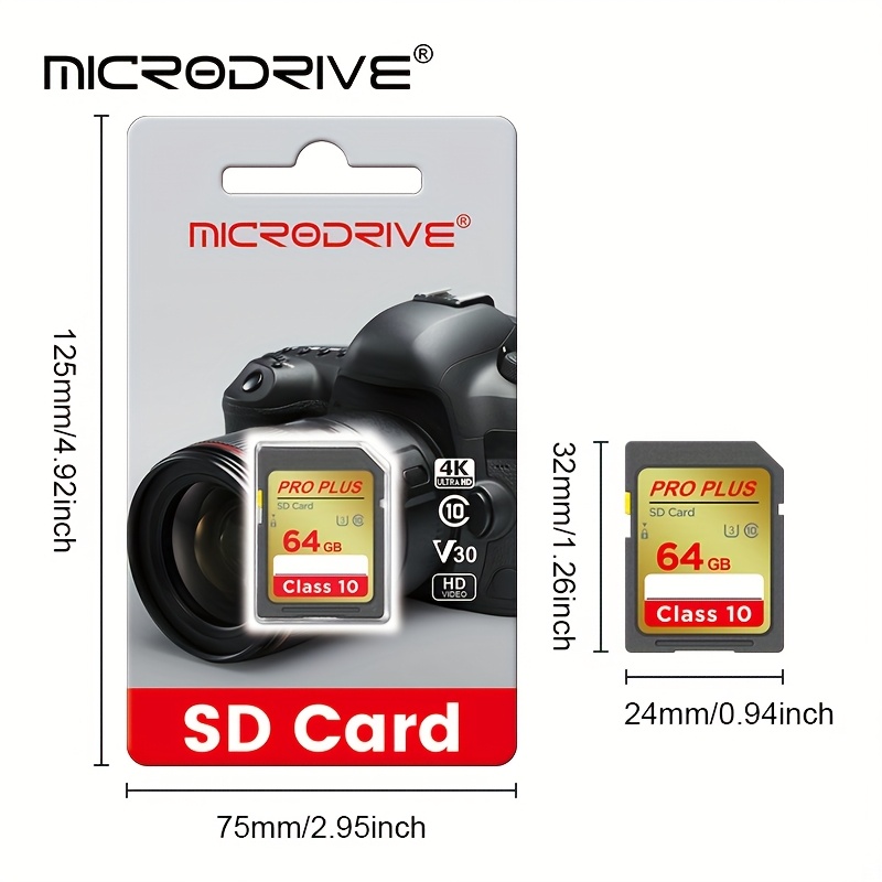 scheda di memoria   sd, classe 10 u3 uhs-i 16gb/32gb/64gb/128gb/256gb, scheda sd per fotocamera 4k hd Dettagli dell'articolo 6
