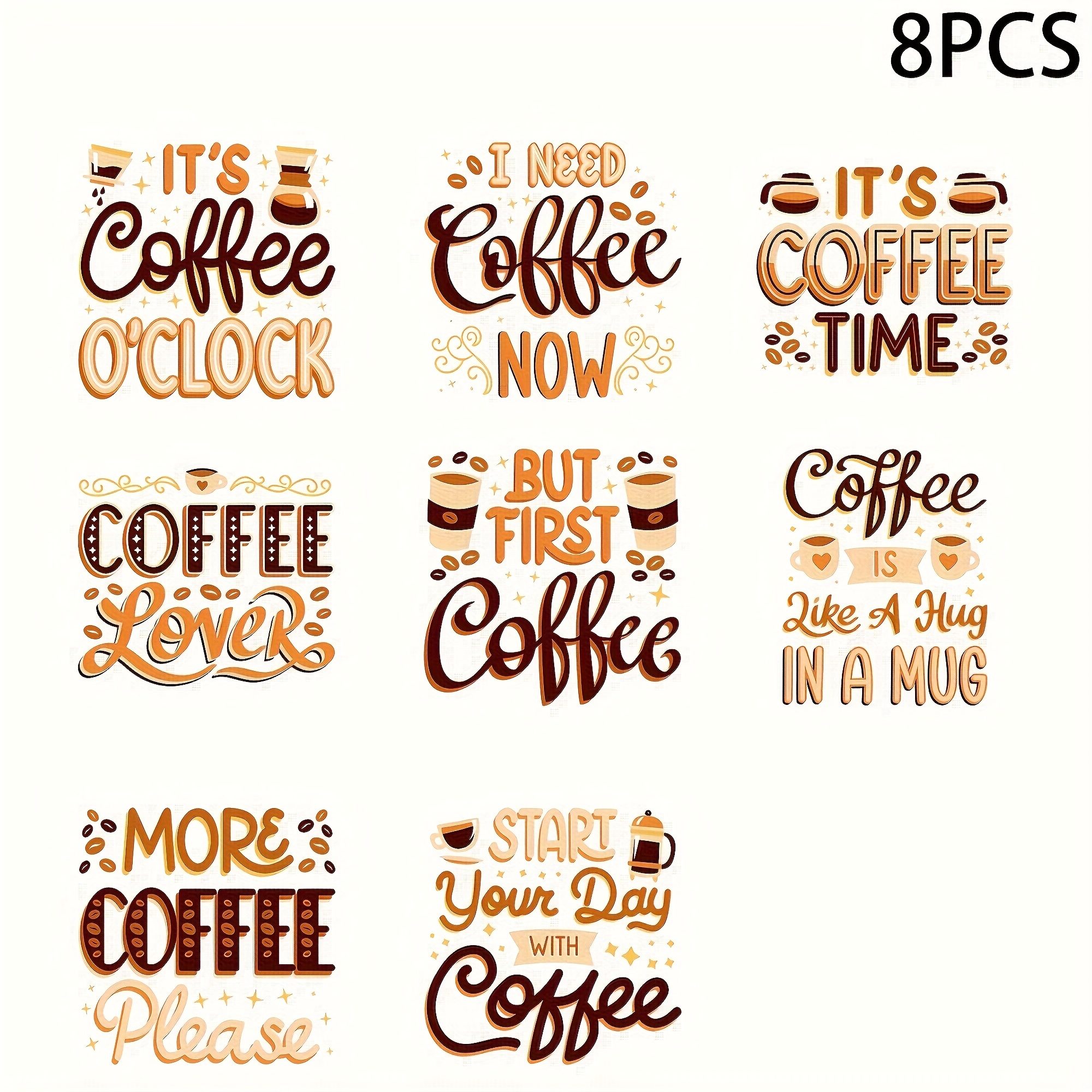 Image of Quotes Diy Uv Transfer Stickers- Waterproof Self-adhesive Stickers For Cups, Bottles, And Laptops- Stainless Steel Pvc Craft Material