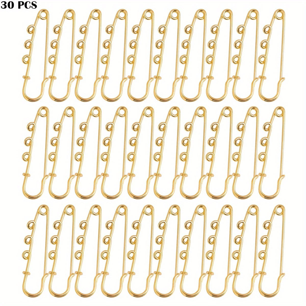 

30 Pcs Gold-tone - For And Sewing Projects