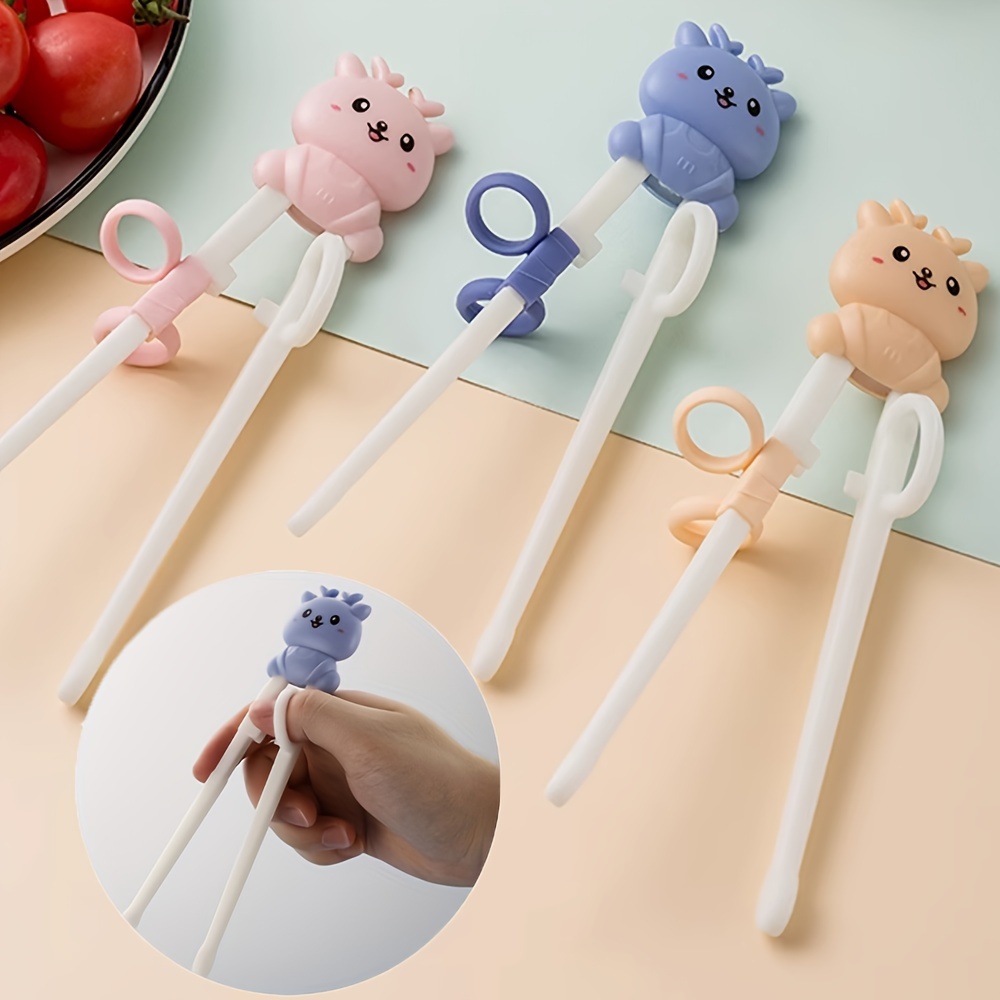 

Adorable Cartoon Animal Training Chopsticks - , Non-slip, Plastic Helper For Beginners - Holidays & Use