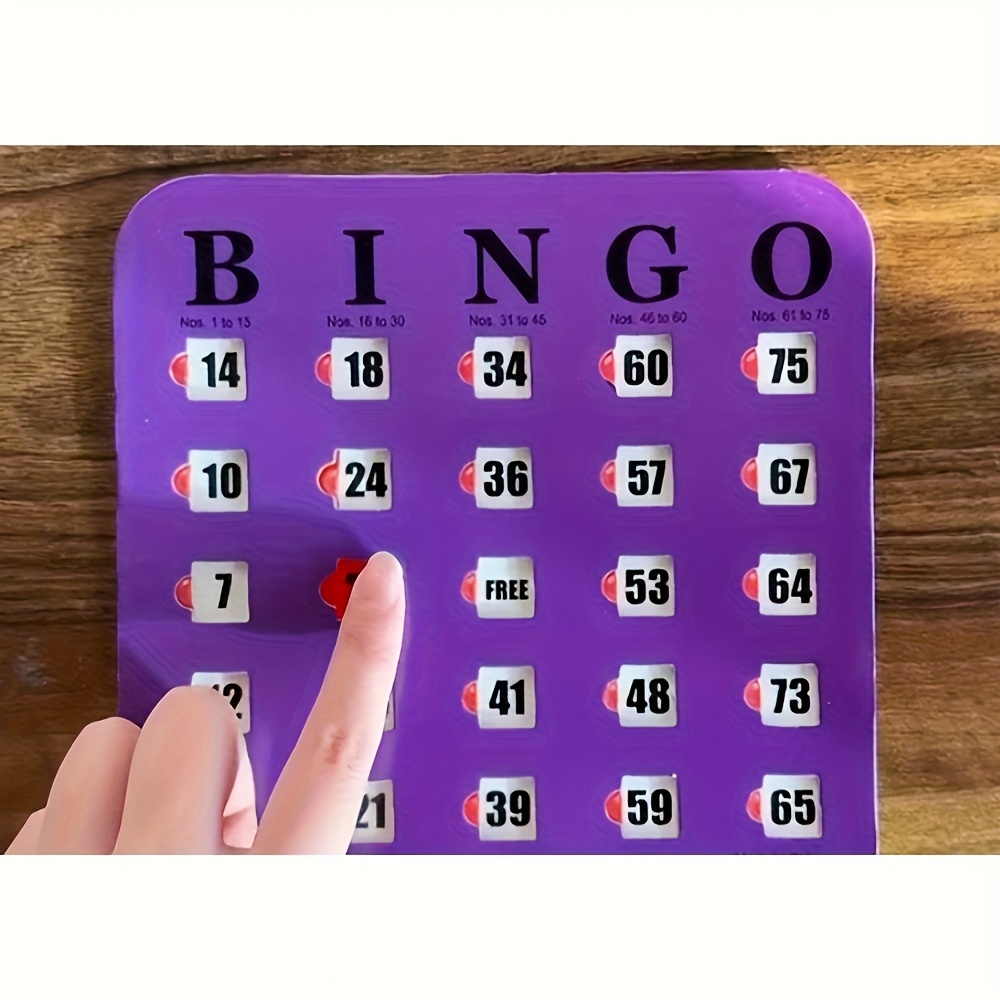 Bingo Game, A Set of Reusable Five-color Bingo Game Card Sets, A Logical Thinking Training Board Game for Family Gatherings, Adult Bingo Cards