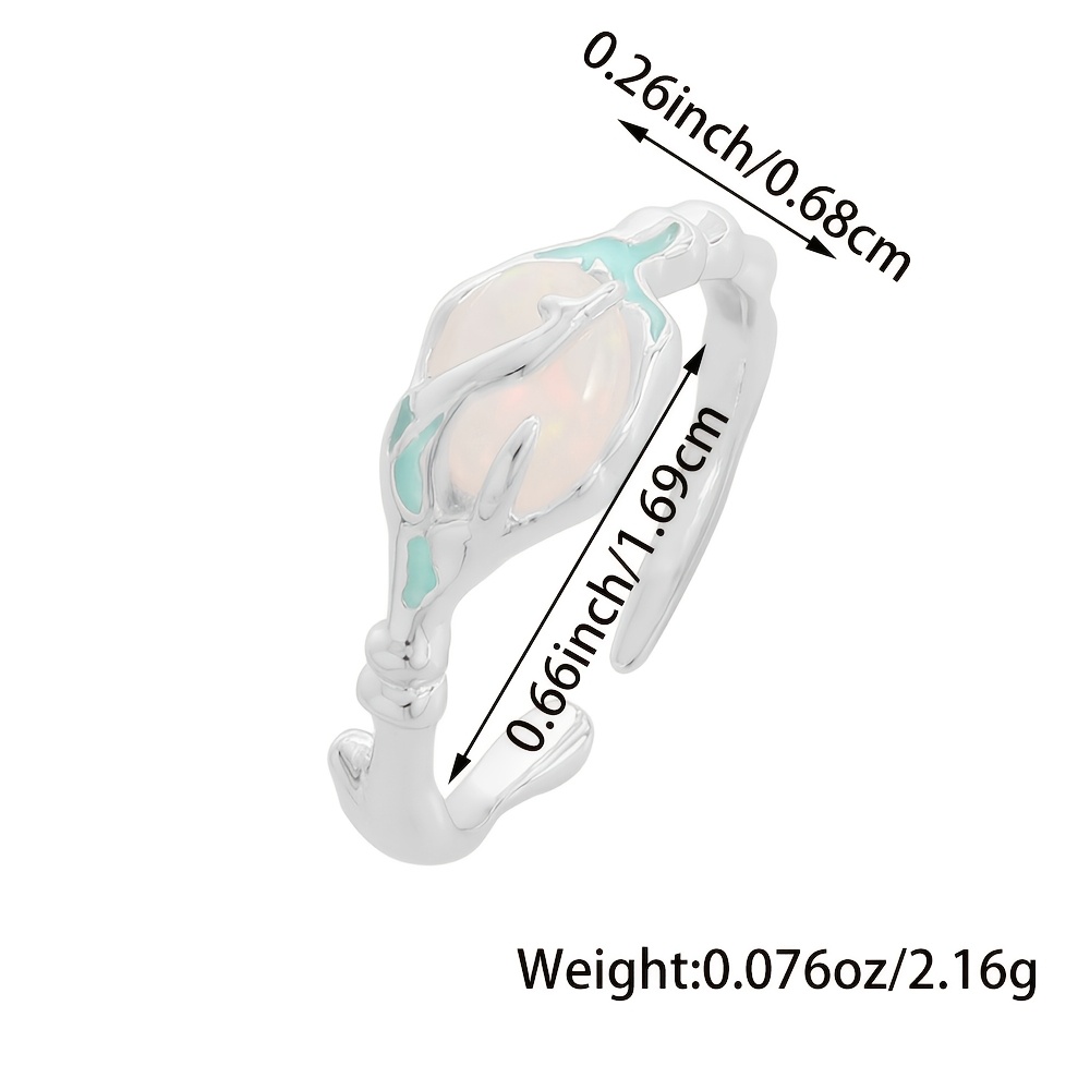 925 Silvery Little Dolphin Ring, Personalized Gift
