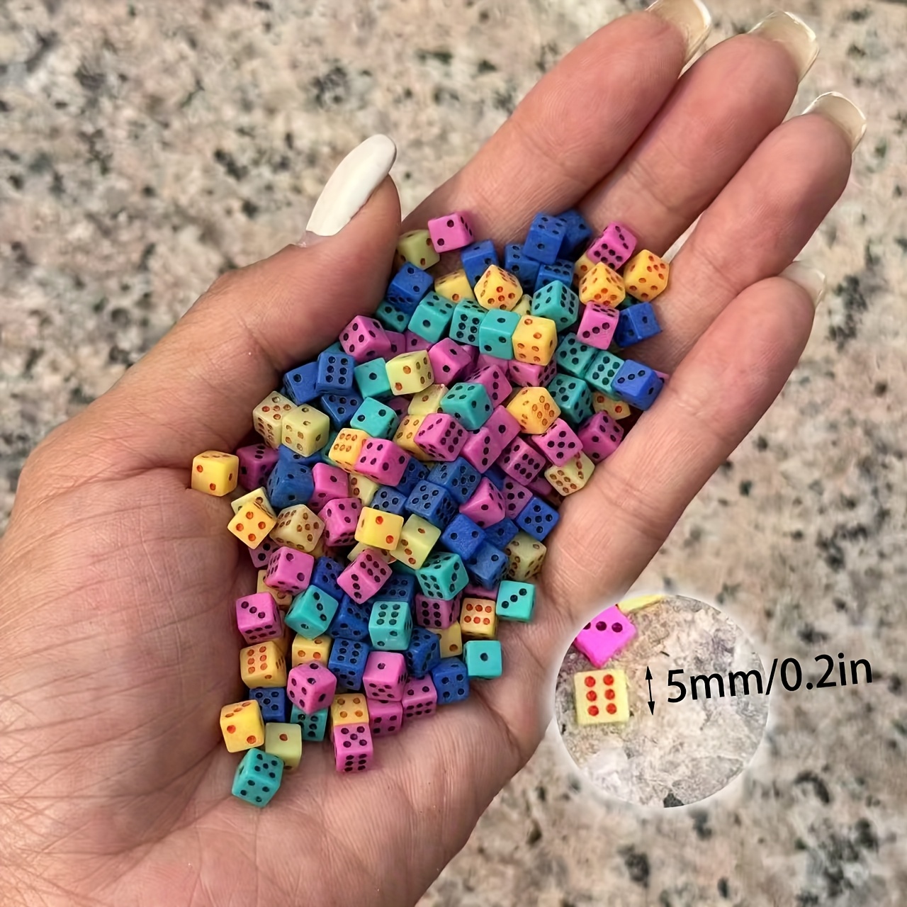 35pcs Random Color Mini Dice Set for Tabletop Games