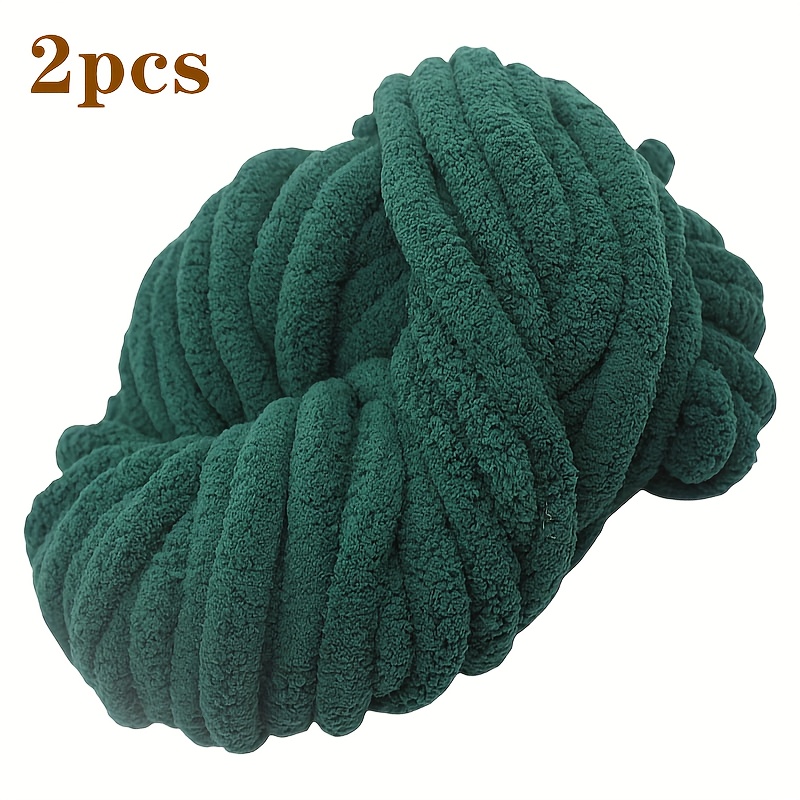 TEMU 2pcs 500g Cat Tail Extra-thick Five-finger Knitted Scarf Diy Blanket Cat Bed Cushion Super Chunky Icelandic Knitted, Soft, For Hand-knitting Or