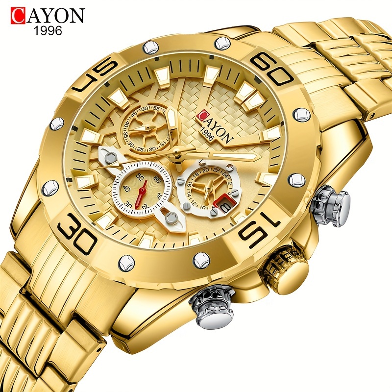 

Waterproof Watch Top Brand Luxury Watch Fashionbusiness Sports Quartz Chronograph Wristwatches Hollowed Outchronograph Watch