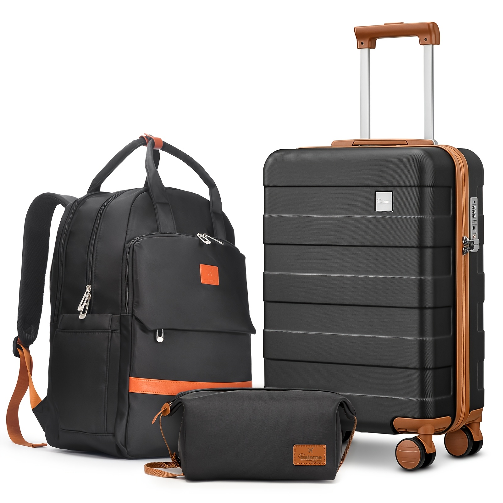 Joyway Carry-on Luggage, Airplane Cabin Luggage, 20-inch Hardshell Portable Carry-on Luggage, Equipped With Spinner Wheels, Travel Large Pocket, Travel Toiletry Bag