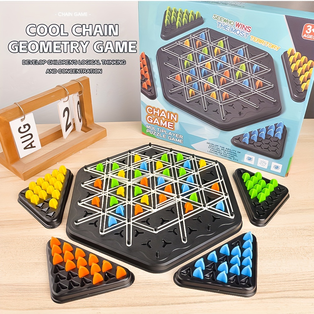 Triangular Interlocking Board Game Puzzle