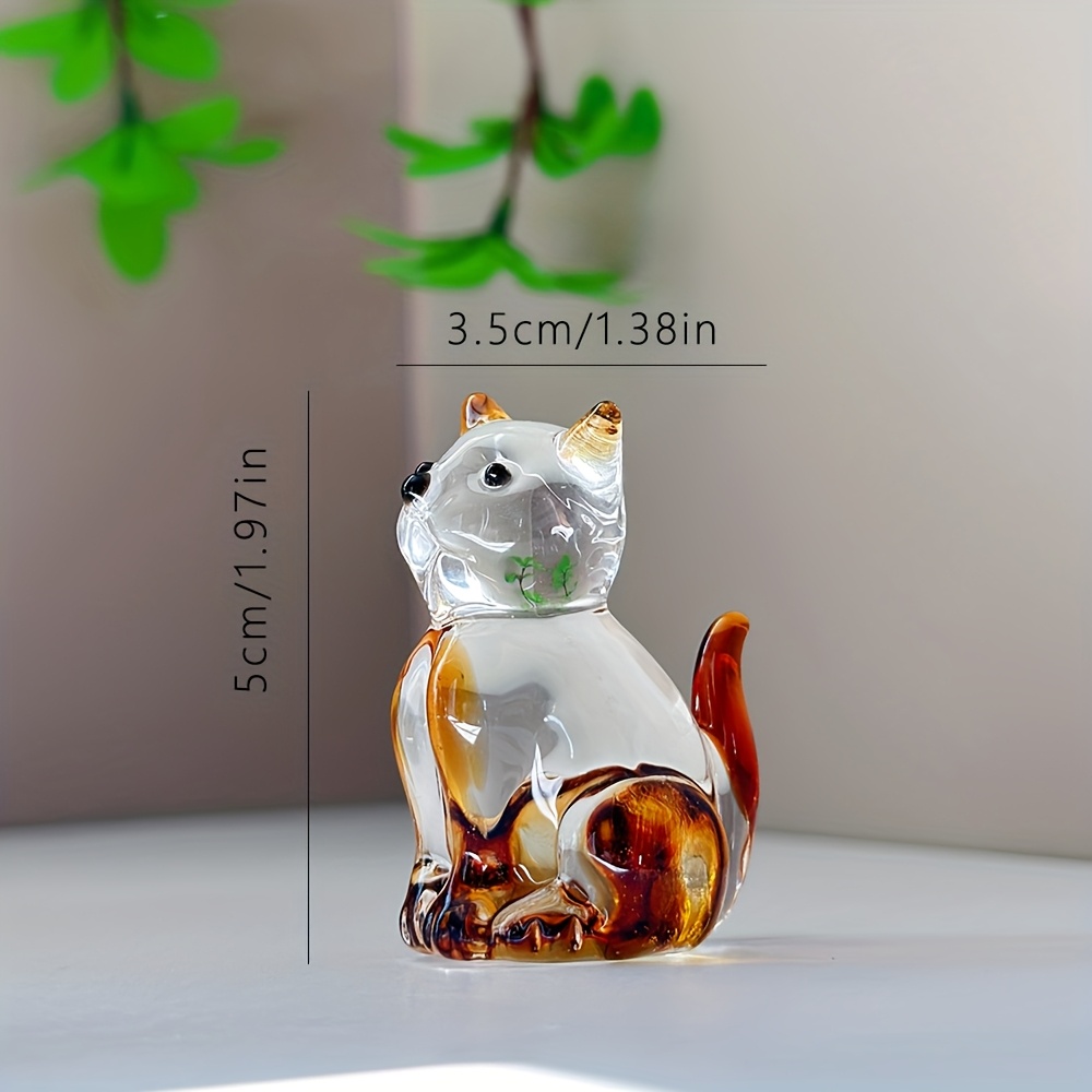 Image of Handmade Glass Statue Series - , Desk Decorations - Decor Crafts - Gifts For And Parties, Christmas Gifts For Christmas,halloween Decorations,fall Home Decor Collectible Figurines
