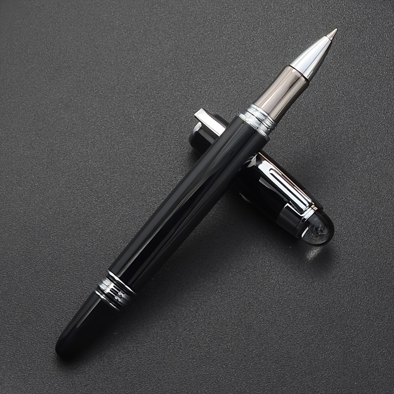 

Stylo Noir de Luxe Ergonomique avec Design Bleue - à Pointe Fine pour Utilisation Quotidienne